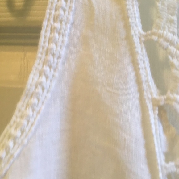 Italian white linen top size S - Picture 5 of 5